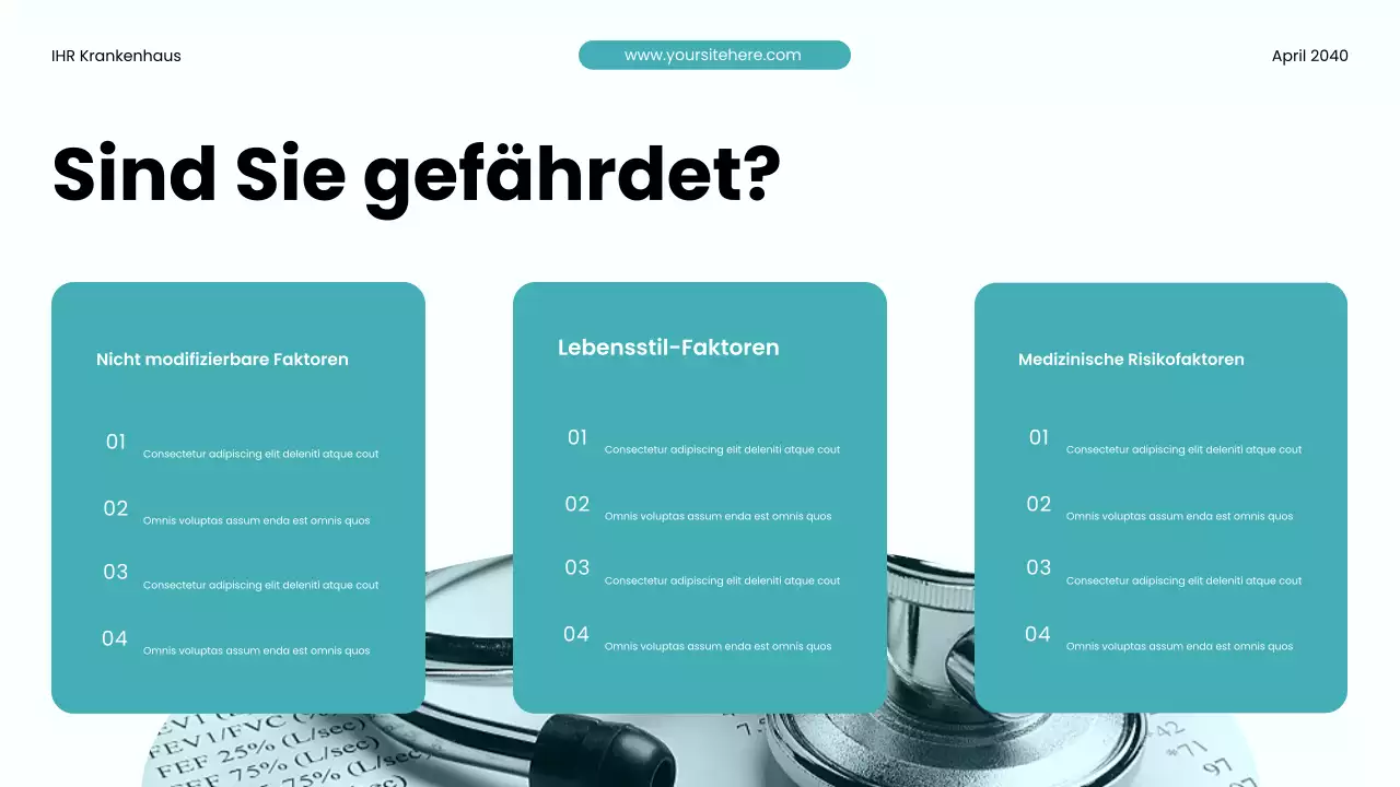 Teal Moderne Gesundheitsförderung Präsentation