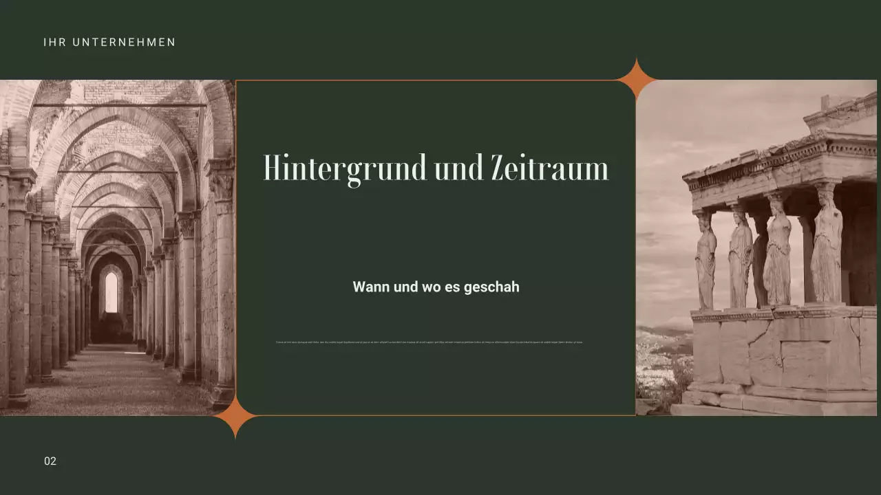 braune Vintage-Ankündigung eines historischen Ereignisses