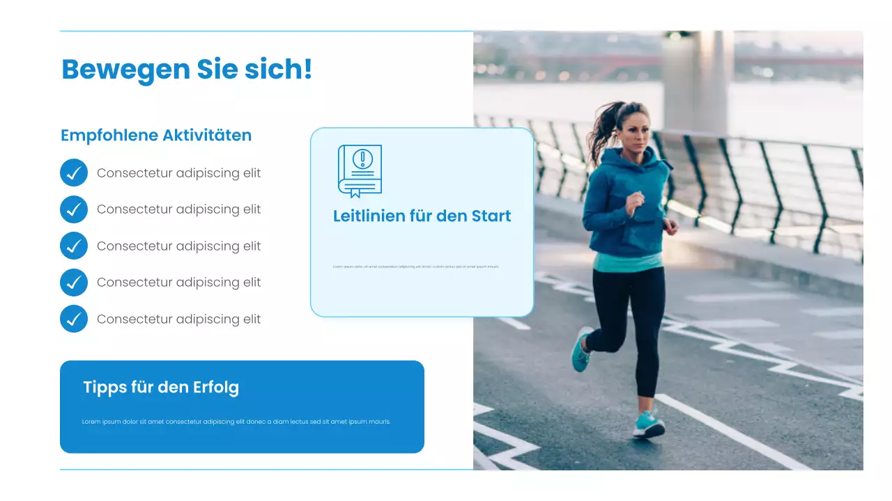 Blue Modern Health Vortragspräsentation