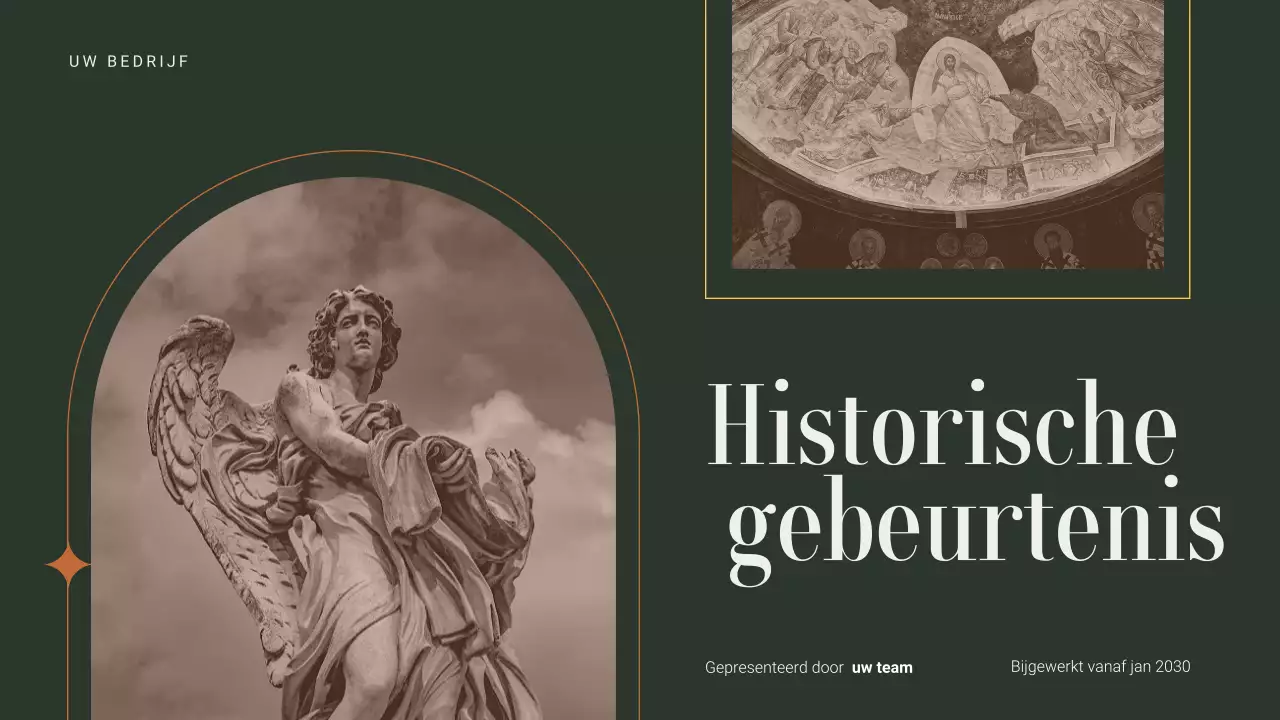 bruine vintage historische gebeurtenisaankondiging