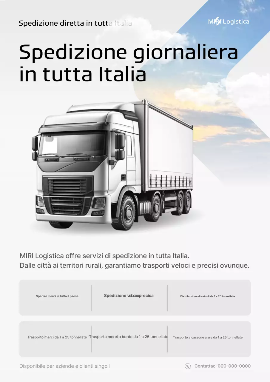 Pubblicità di Gray Modern Logistics