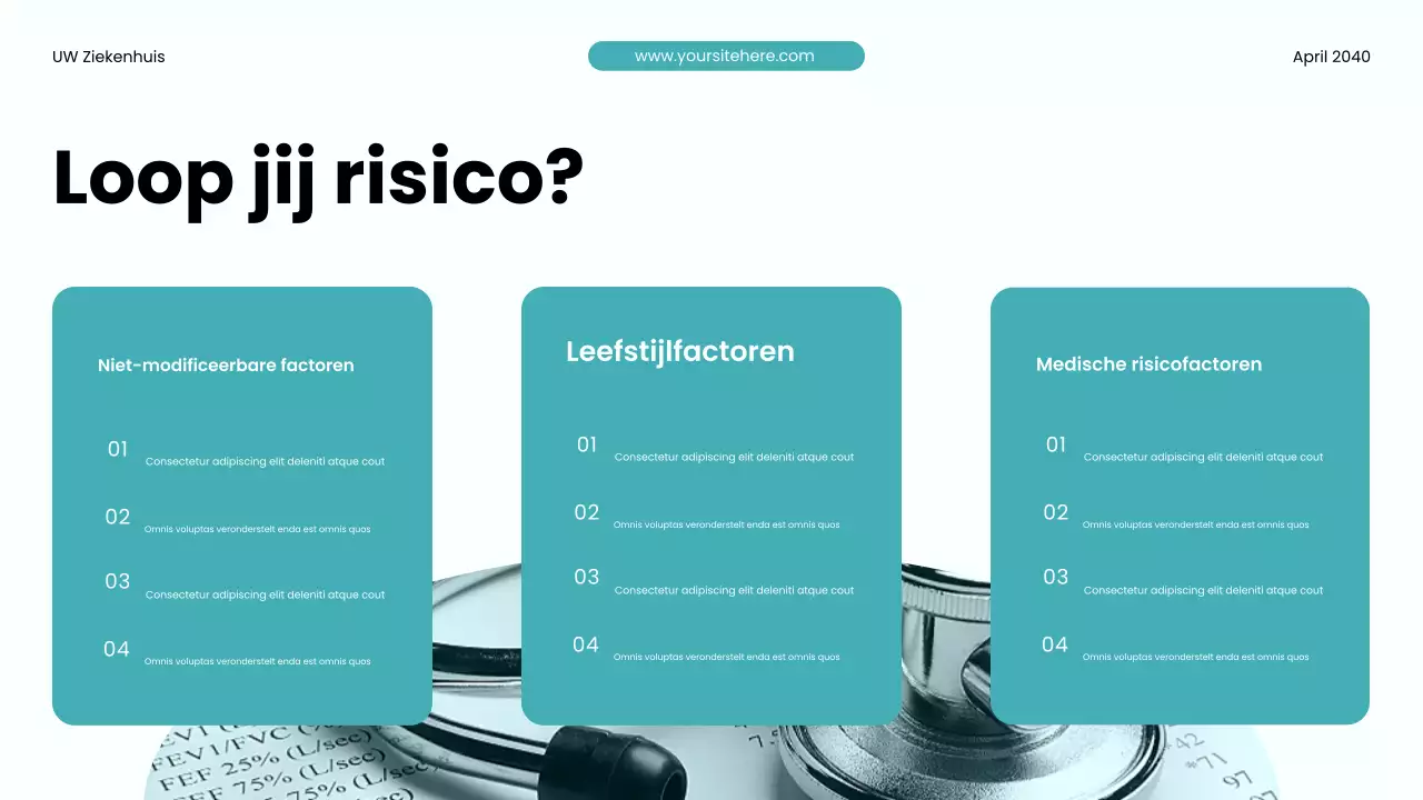 Teal Moderne Gezondheidsbevorderingspresentatie