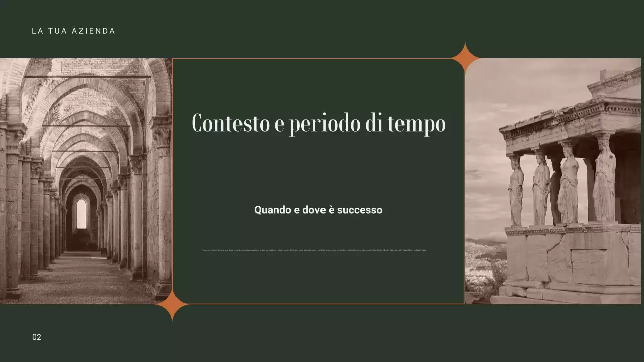 annuncio di evento storico vintage marrone