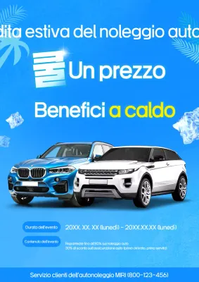 Evento di saldi estivi moderni blu