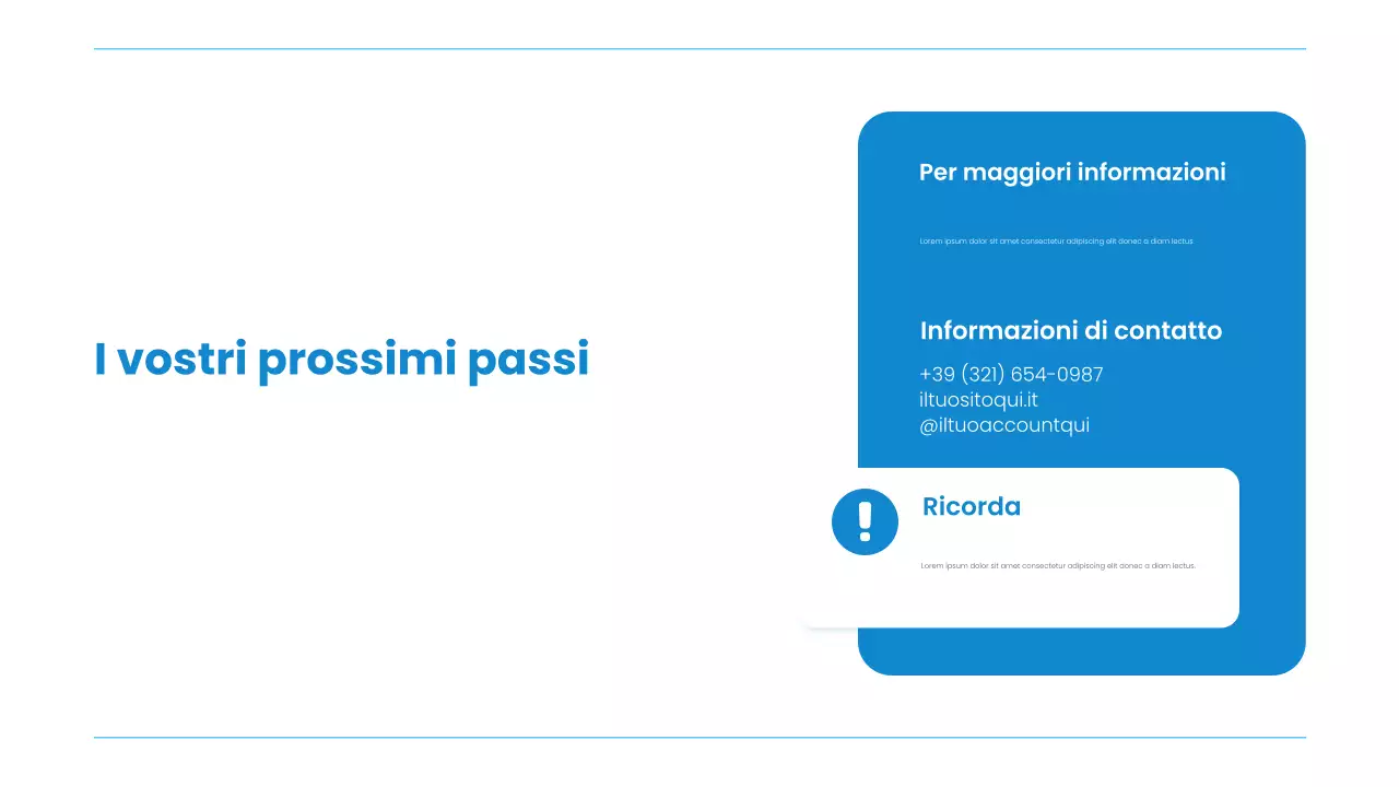 Presentazione della conferenza sulla salute moderna blu