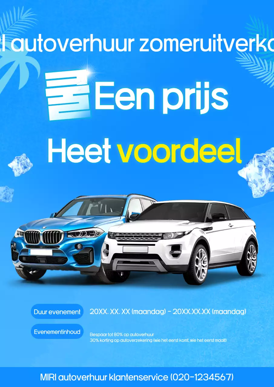 Blue Modern Zomeruitverkoopevenement