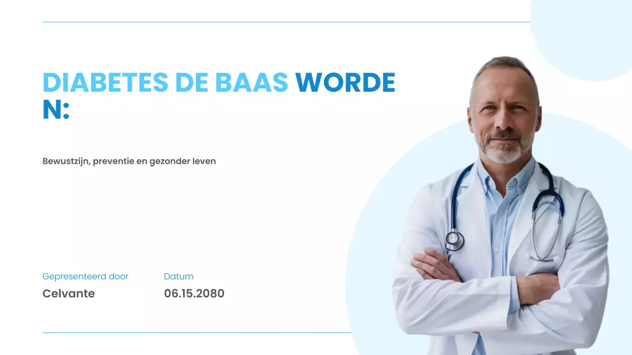 Presentatie van de Blue Modern Health-lezing