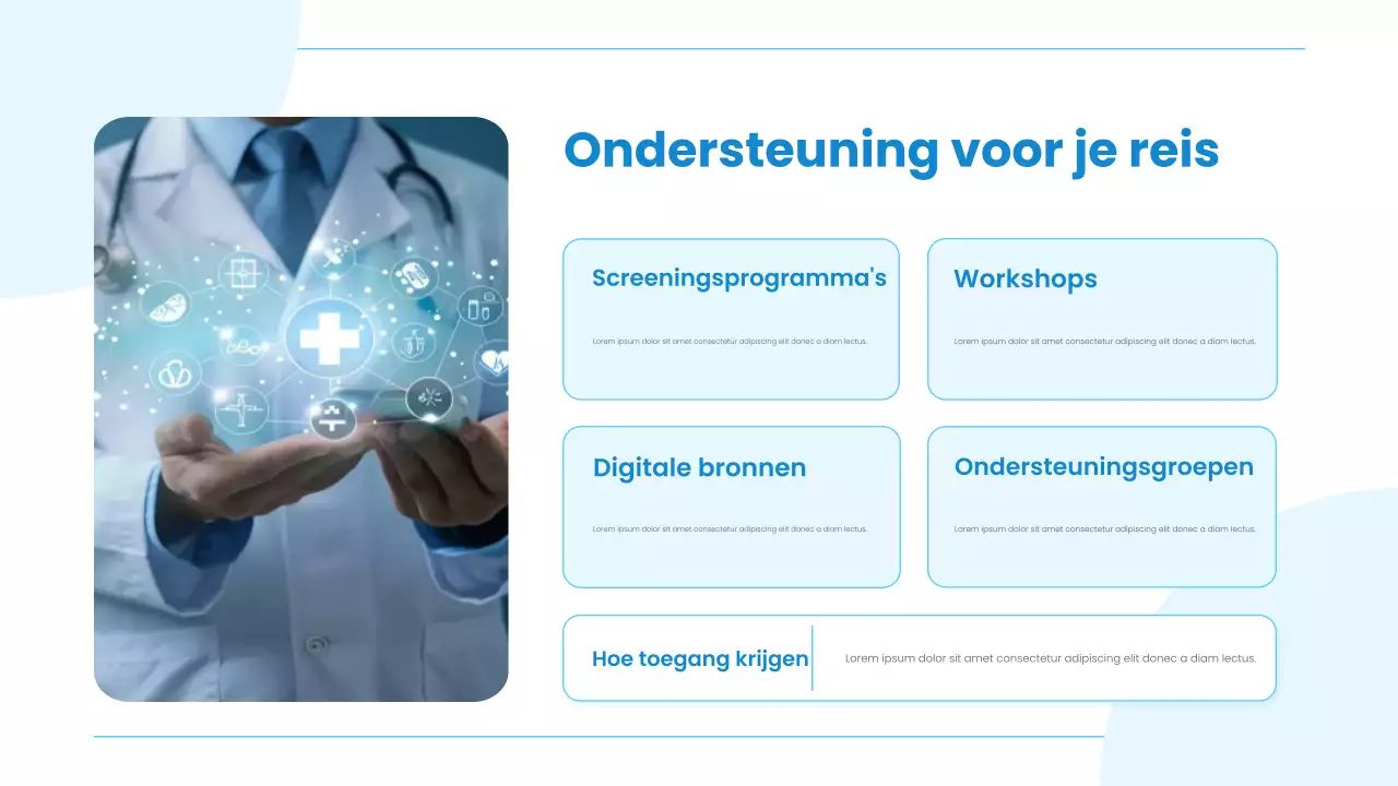Presentatie van de Blue Modern Health-lezing