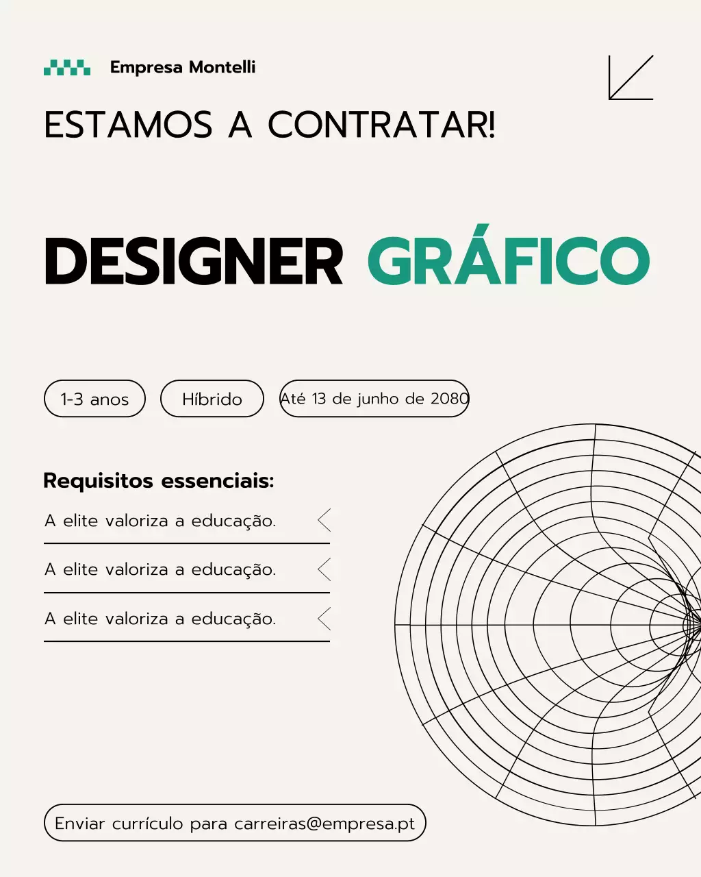 Publicação no Instagram sobre anúncio de contratação da Bege Modern