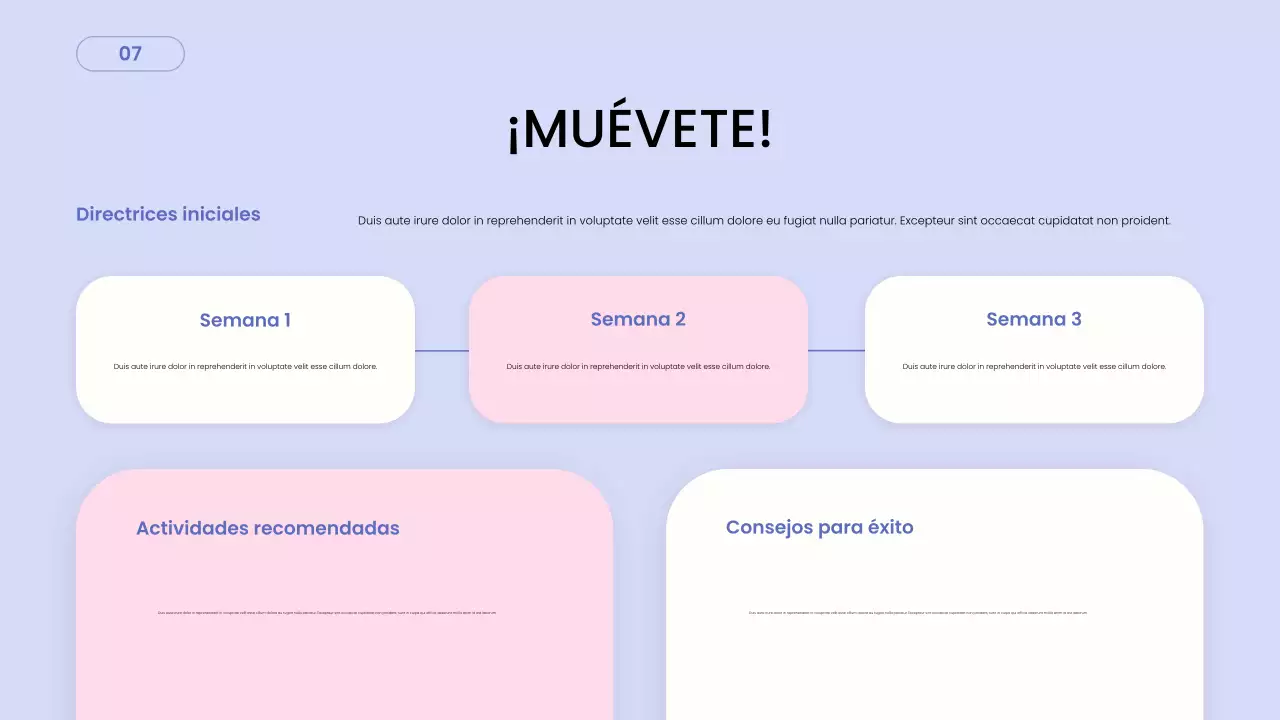 Presentación de la Guía de Salud Moderna en tonos Pastel
