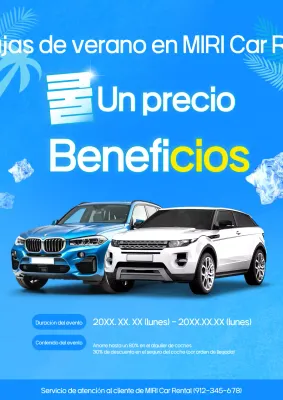 Evento de rebajas de verano de Blue Modern