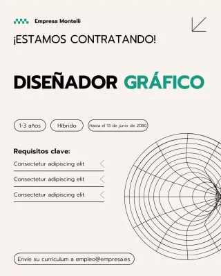 Publicación de Instagram del anuncio de contratación de Beige Modern