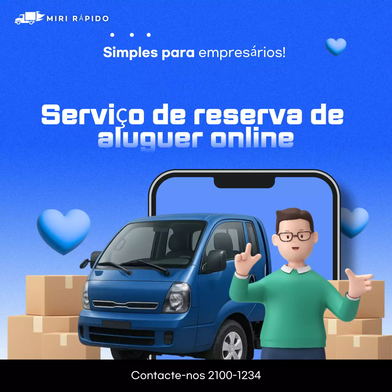 Publicidade Online Moderna Azul