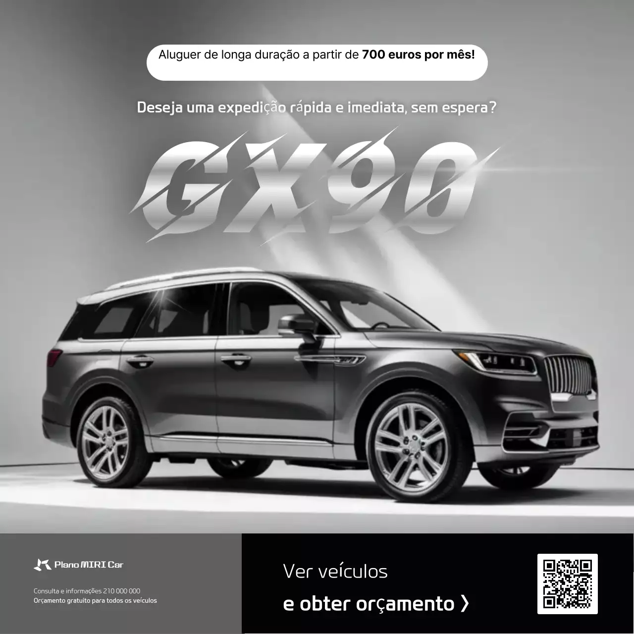 propaganda de carro moderno cinza