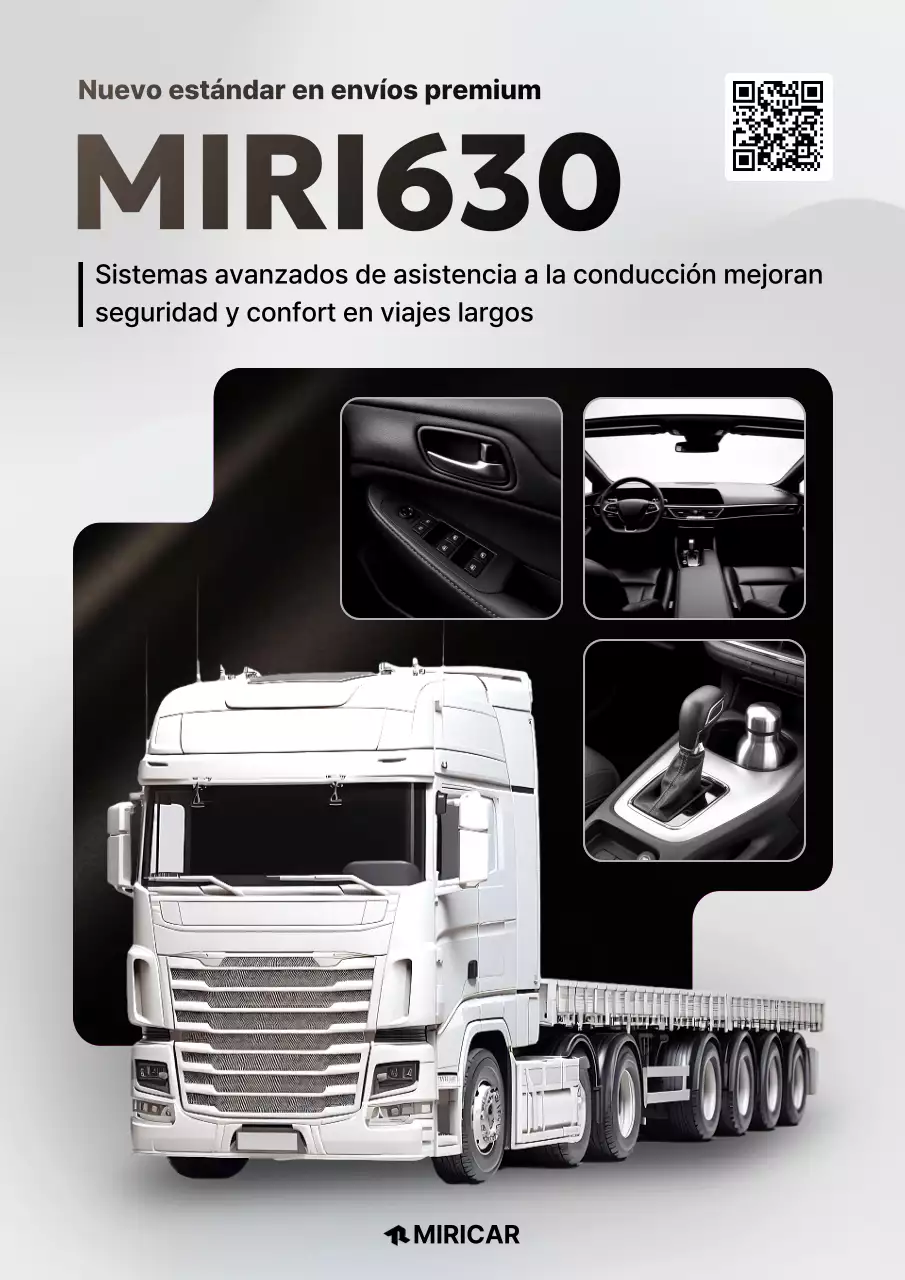 Anuncio de coche moderno gris