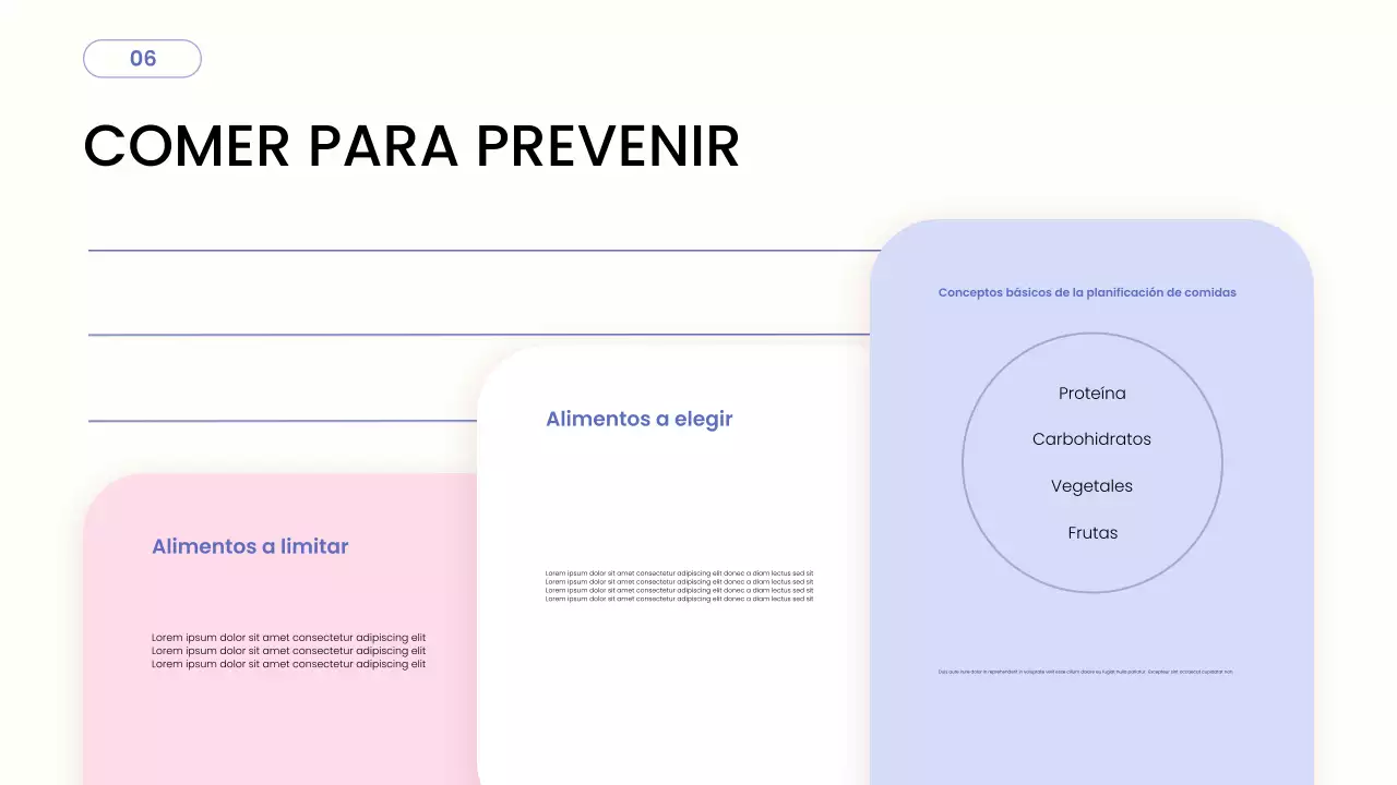 Presentación de la Guía de Salud Moderna en tonos Pastel