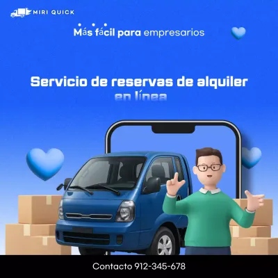 Publicidad online moderna y azul