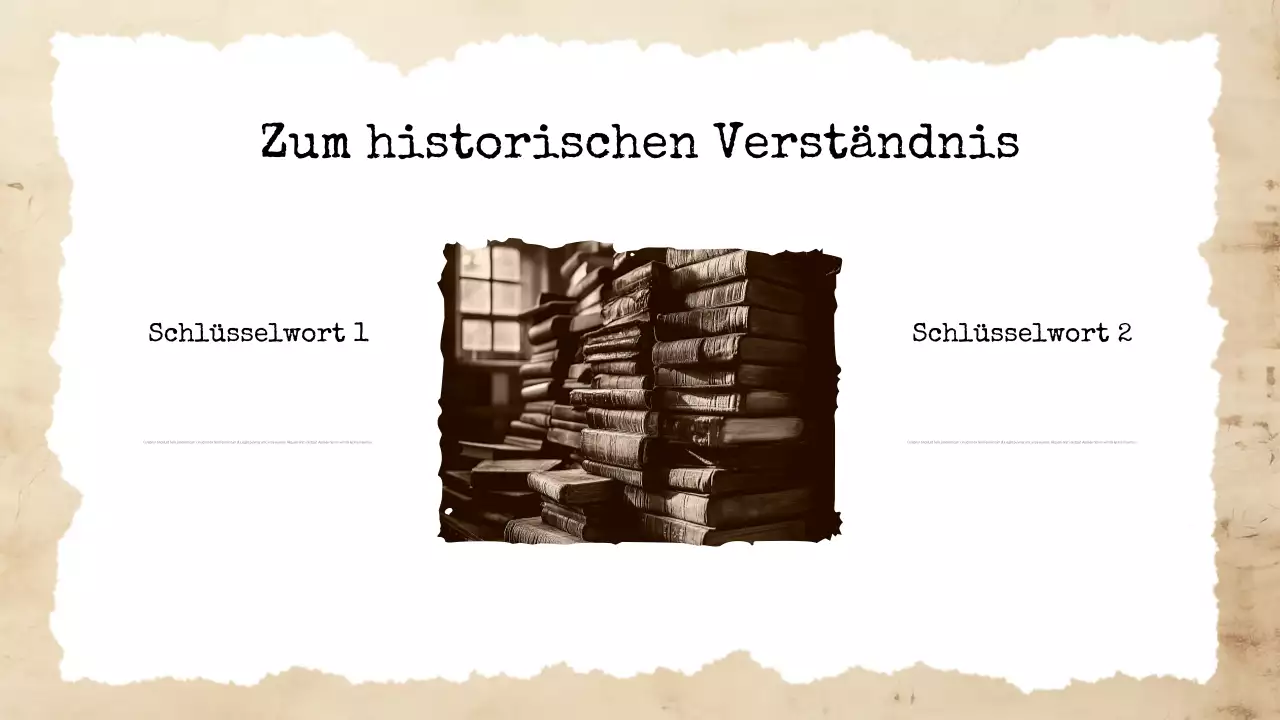 Beige Vintage Historische Literatur Präsentation