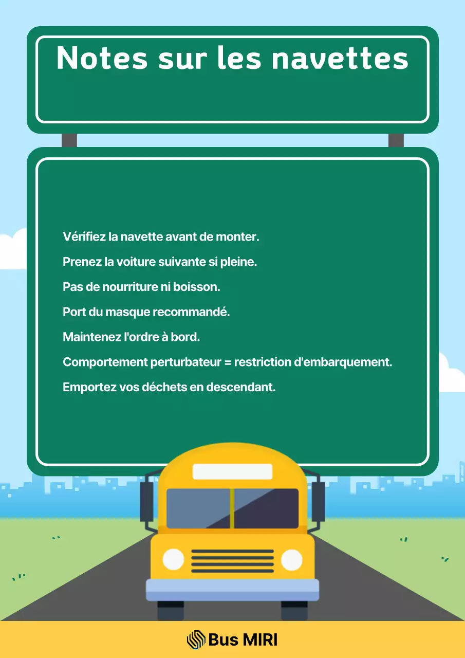Instructions d'utilisation de la navette Sky Blue Clean
