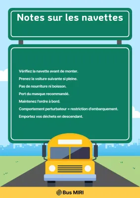 Instructions d'utilisation de la navette Sky Blue Clean