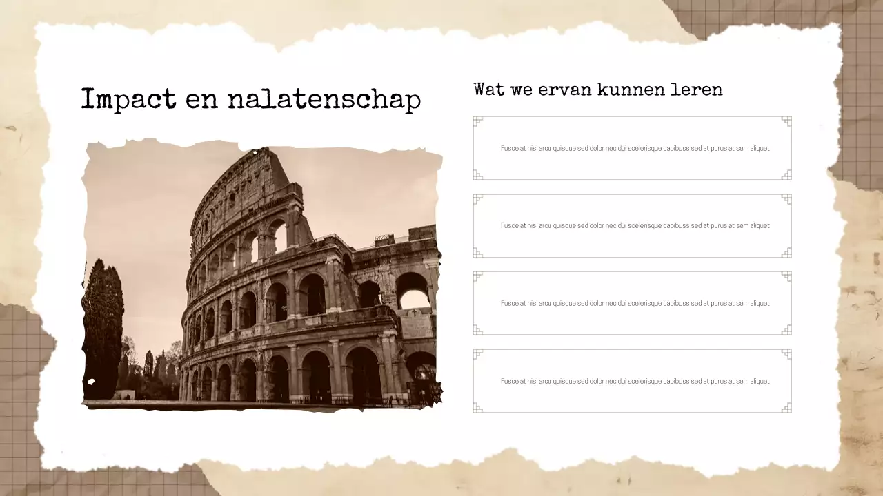 Beige Vintage Historische Literatuur Presentatie