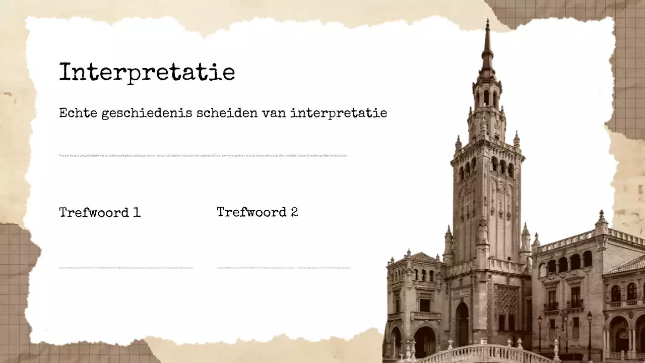 Beige Vintage Historische Literatuur Presentatie