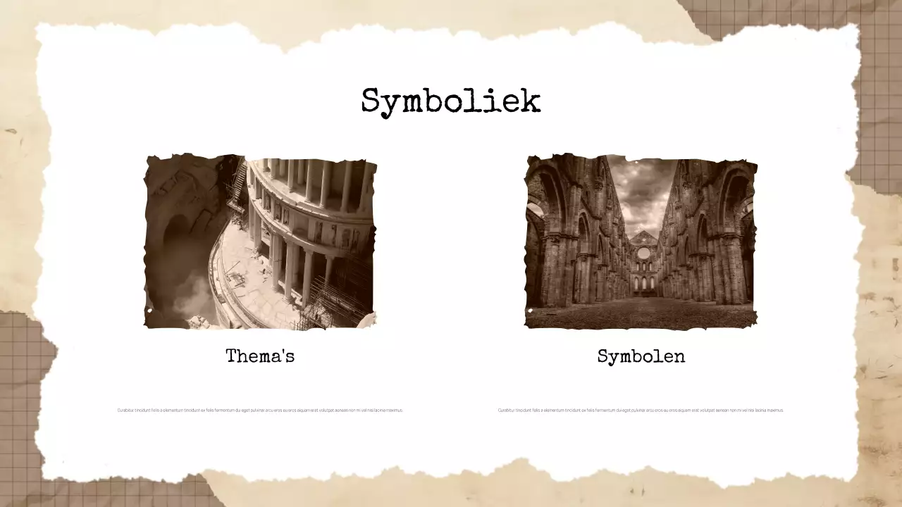 Beige Vintage Historische Literatuur Presentatie