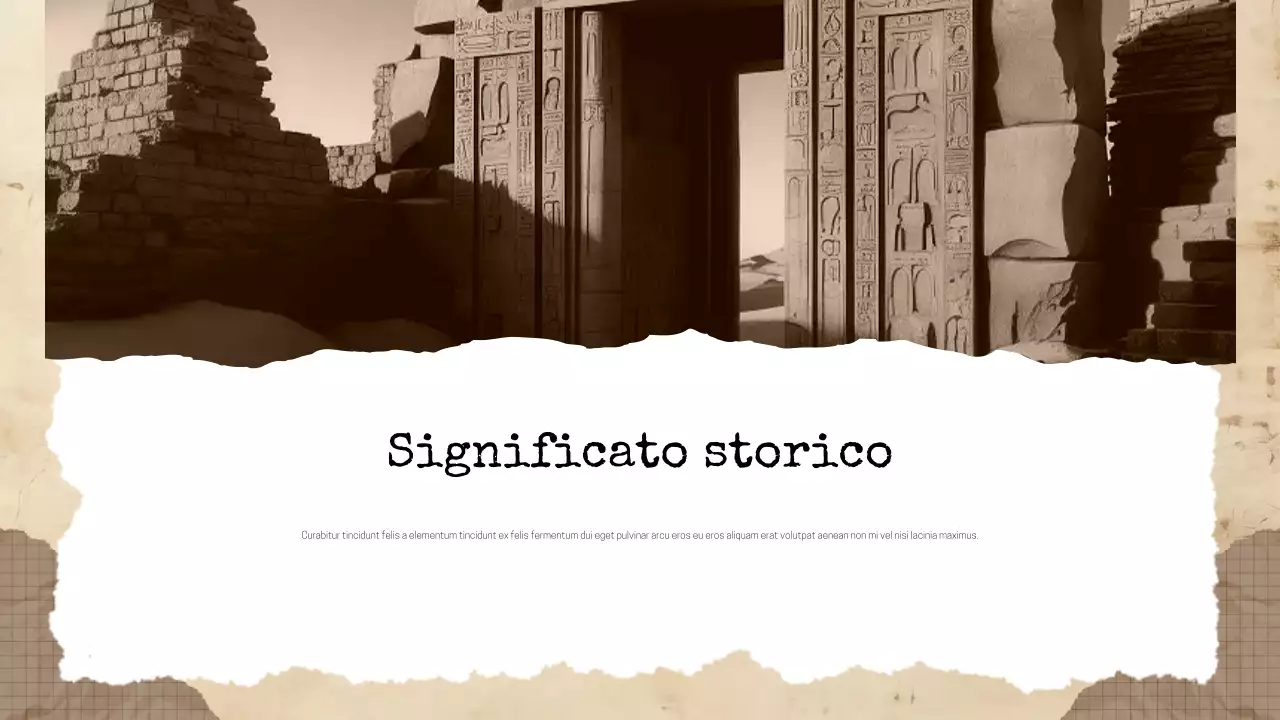 Presentazione della letteratura storica vintage beige