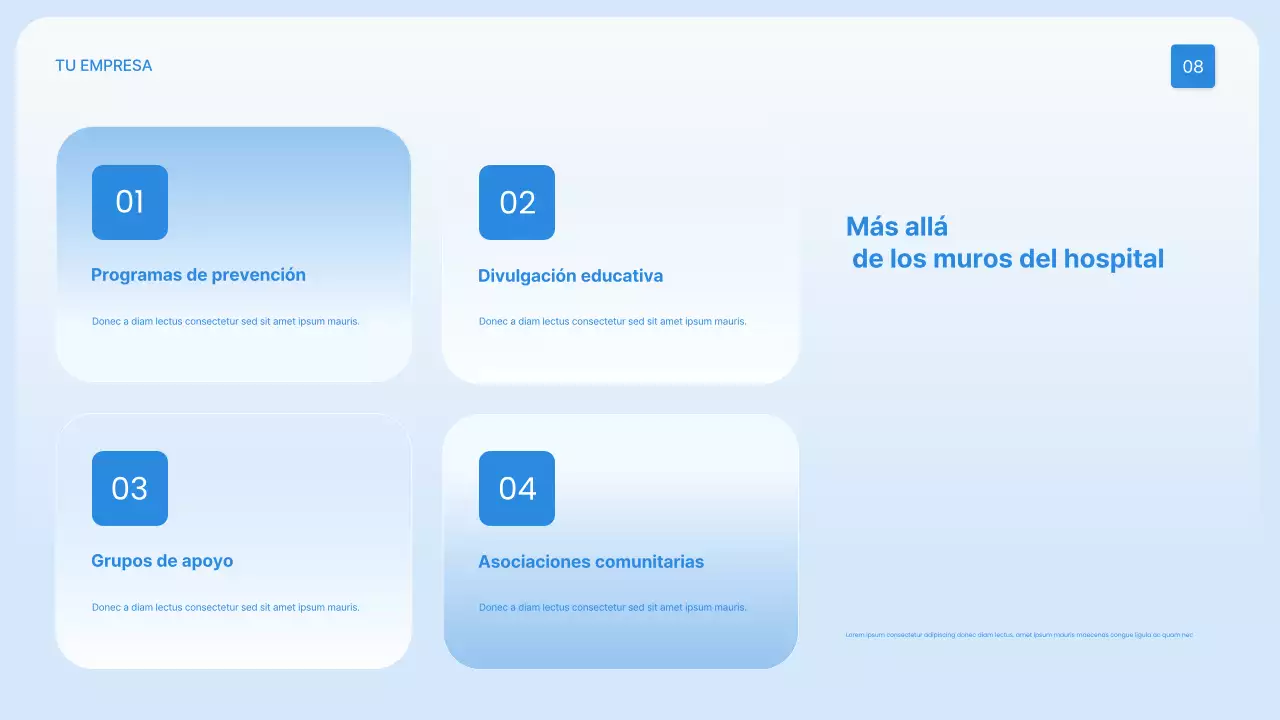 Presentación de Blue Modern Healthcare