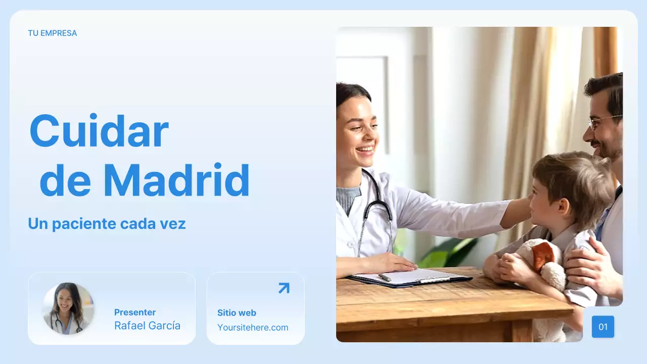 Presentación de Blue Modern Healthcare