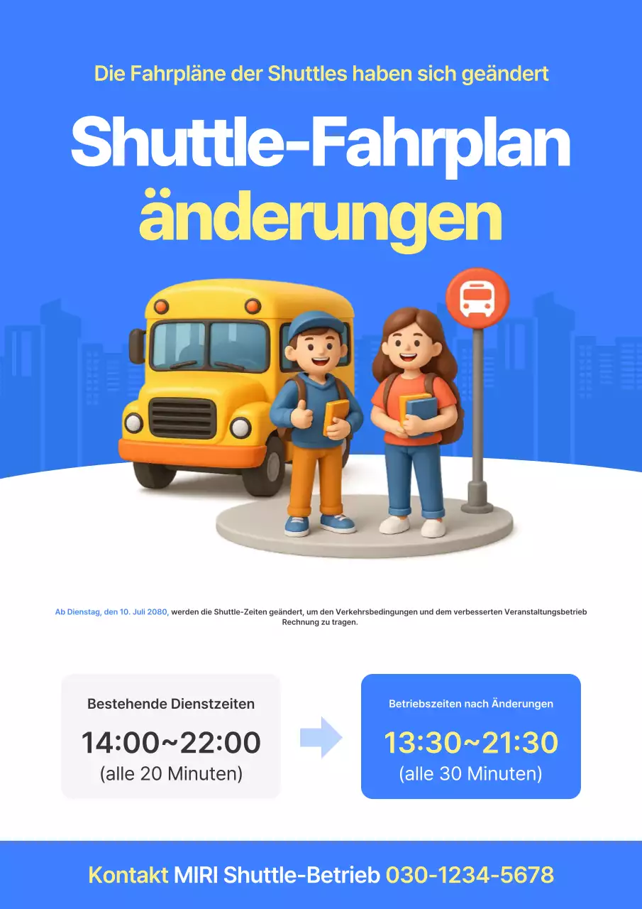 Blauer einfacher Zeitplan-Leitfaden