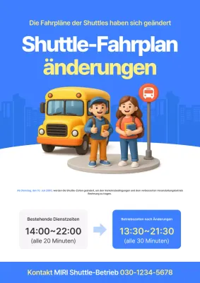 Blauer einfacher Zeitplan-Leitfaden