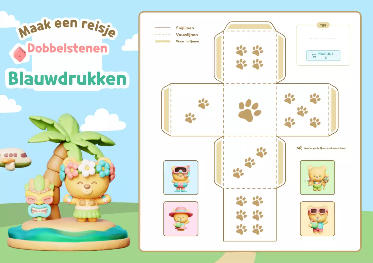 Hemelsblauw Baby Bordspel Educatief Materiaal