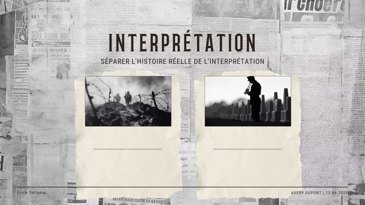 Invitation à un événement historique beige vintage