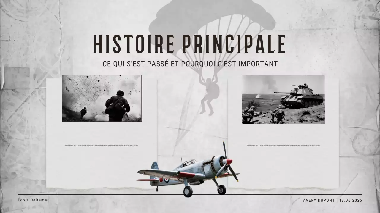 Invitation à un événement historique beige vintage