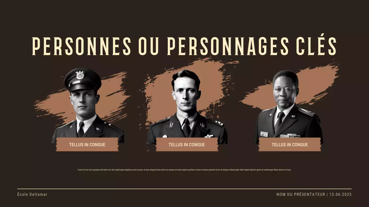 Invitation à un événement historique beige vintage