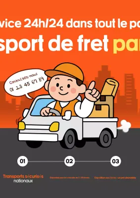 Publicité Orange Kitsch Transport