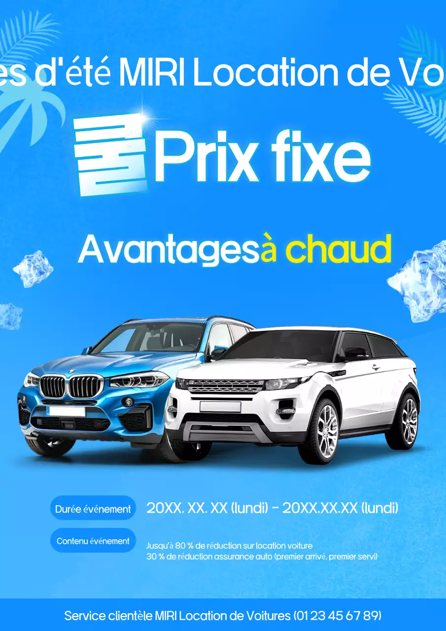 Vente d'été Blue Modern