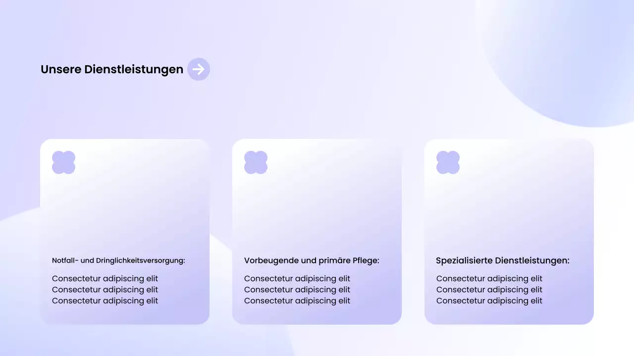 lila moderne Gesundheitsförderung