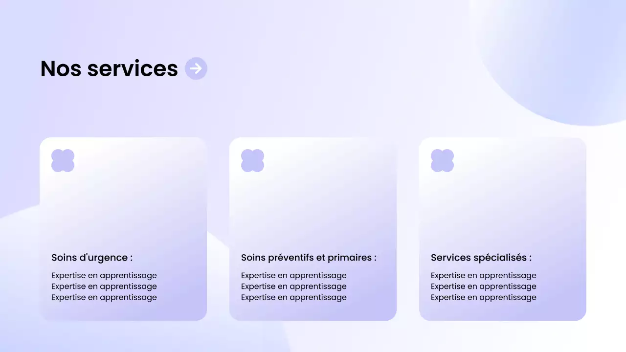 promotion des soins de santé modernes violets