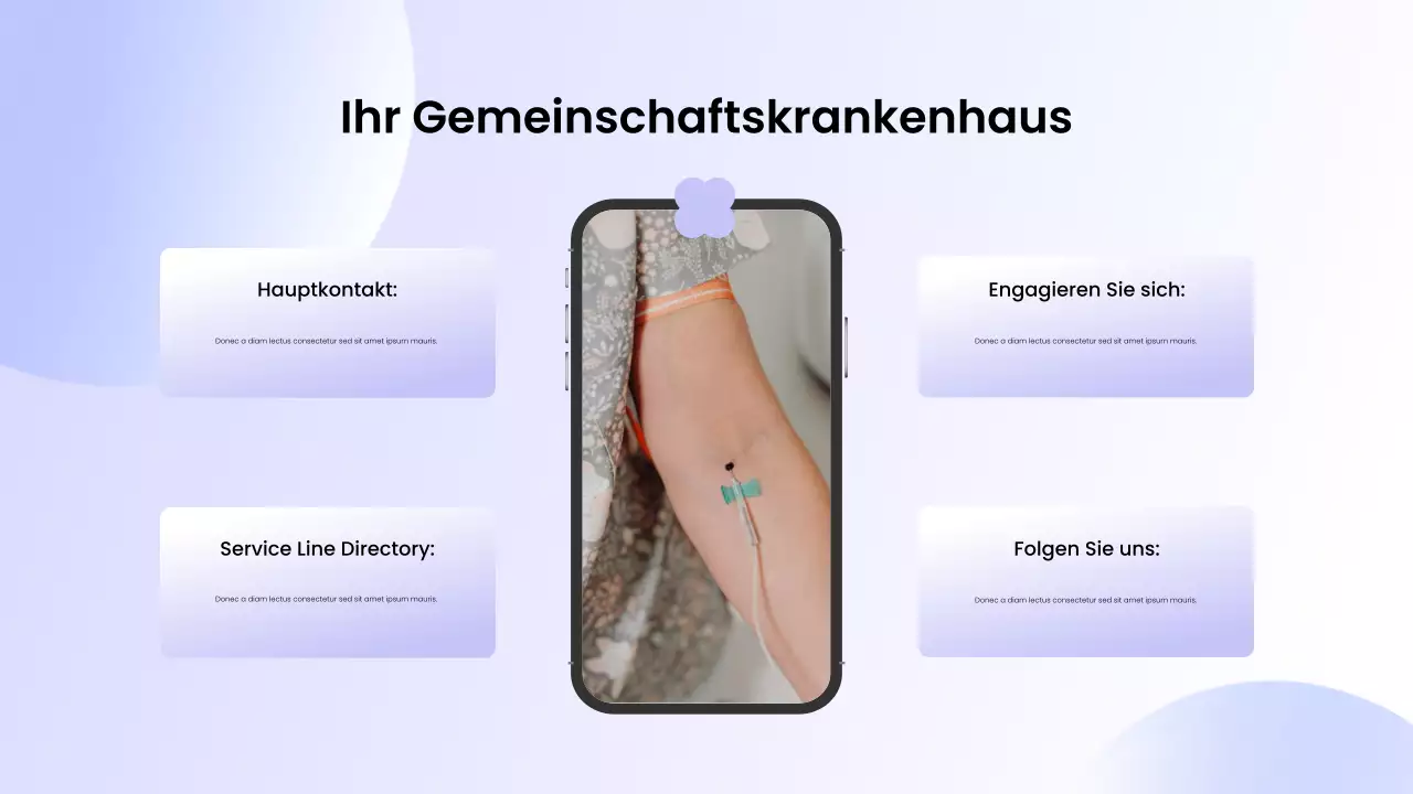 lila moderne Gesundheitsförderung