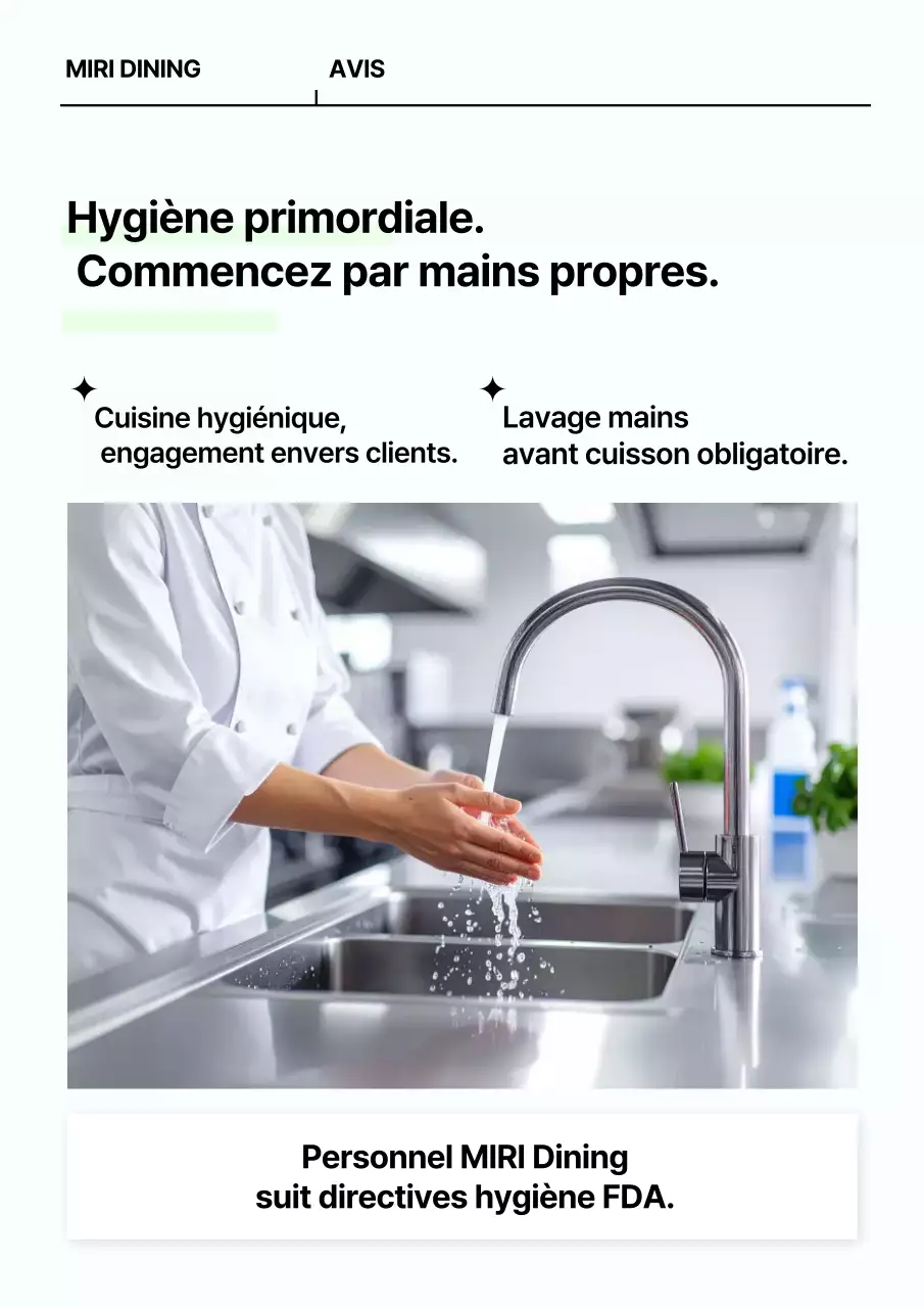 Avis d'hygiène Sky Blue Clean