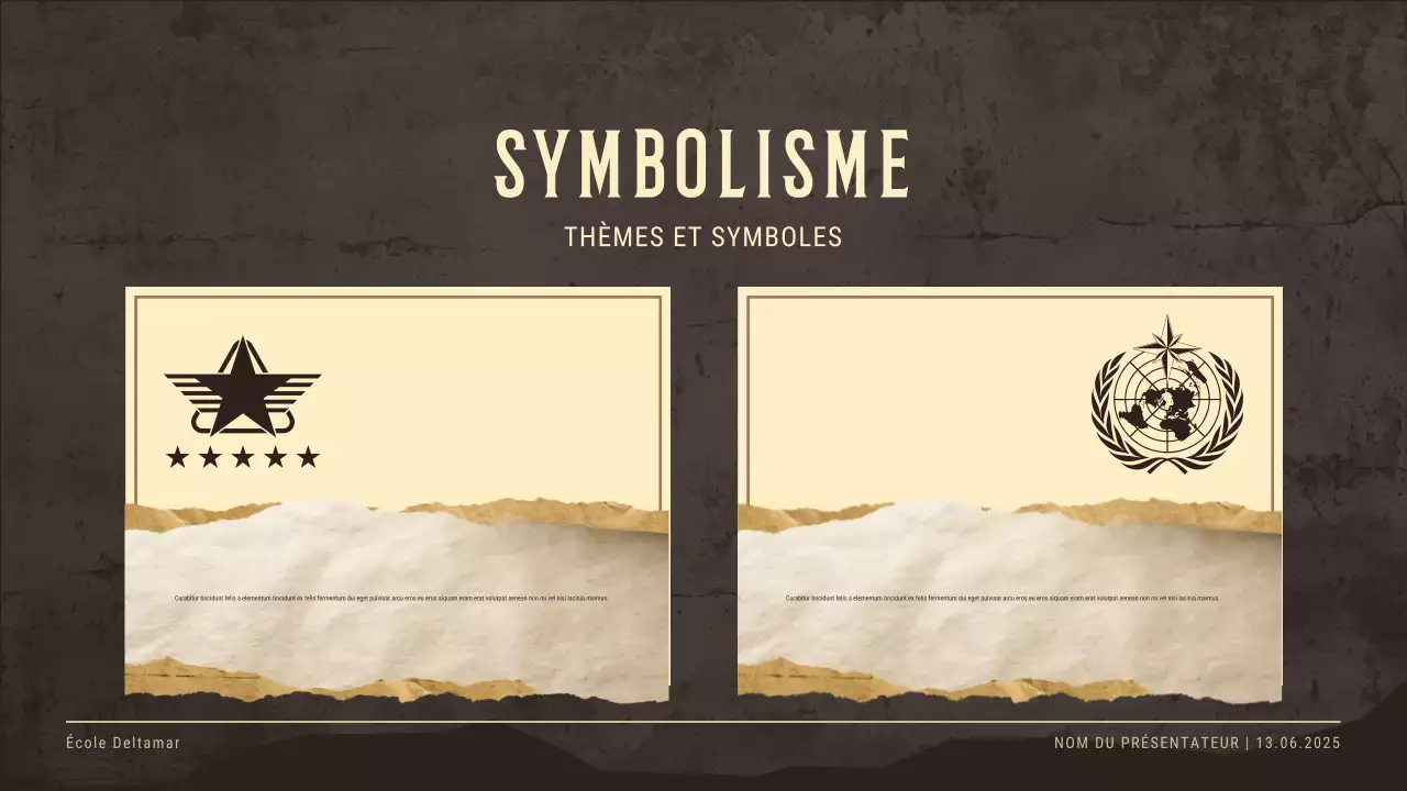 Invitation à un événement historique beige vintage