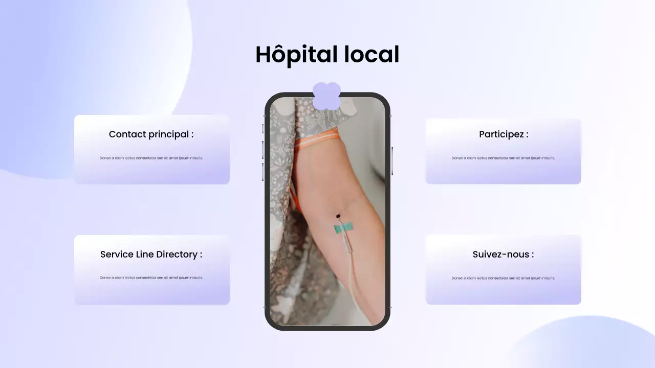 promotion des soins de santé modernes violets