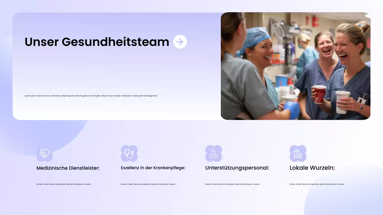 lila moderne Gesundheitsförderung