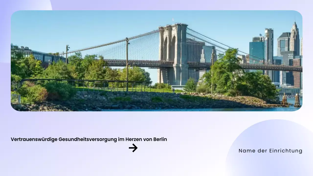 lila moderne Gesundheitsförderung