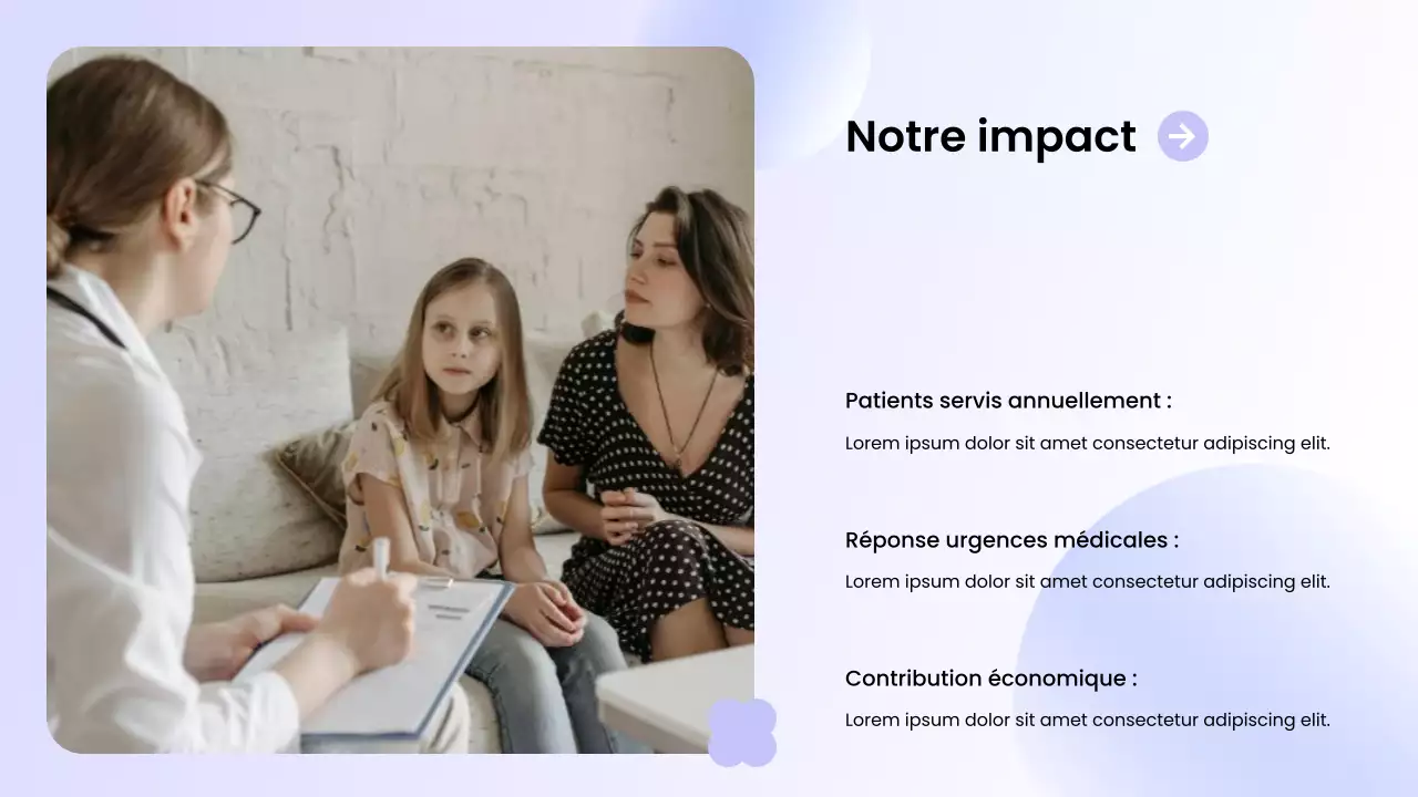 promotion des soins de santé modernes violets