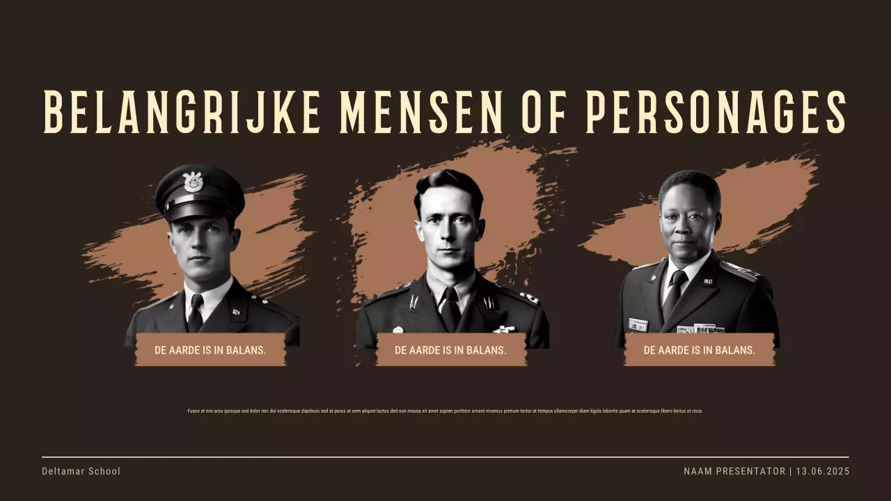 Beige vintage historische evenement uitnodiging presentatie