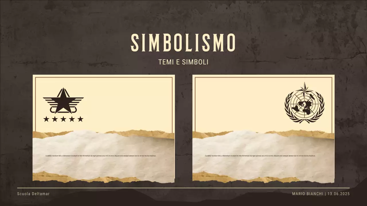 Presentazione dell'invito all'evento storico vintage beige