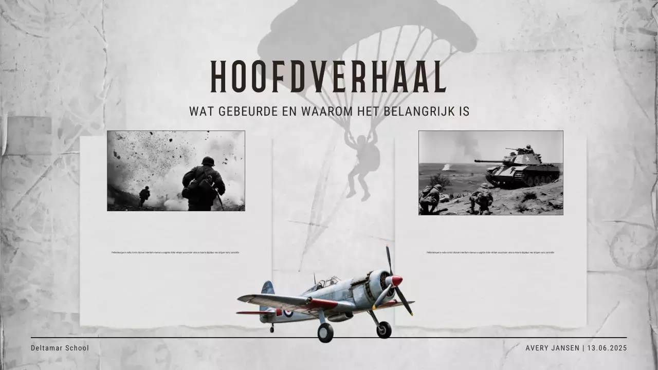 Beige vintage historische evenement uitnodiging presentatie